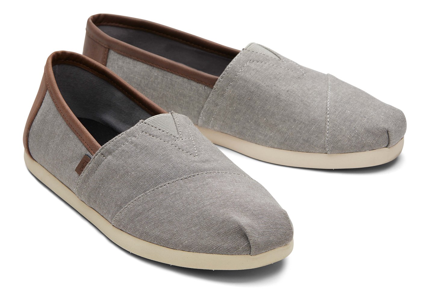 Toms Alpargata Synthetic Trim Espadrille Grey - Mens - 52831-MGXK